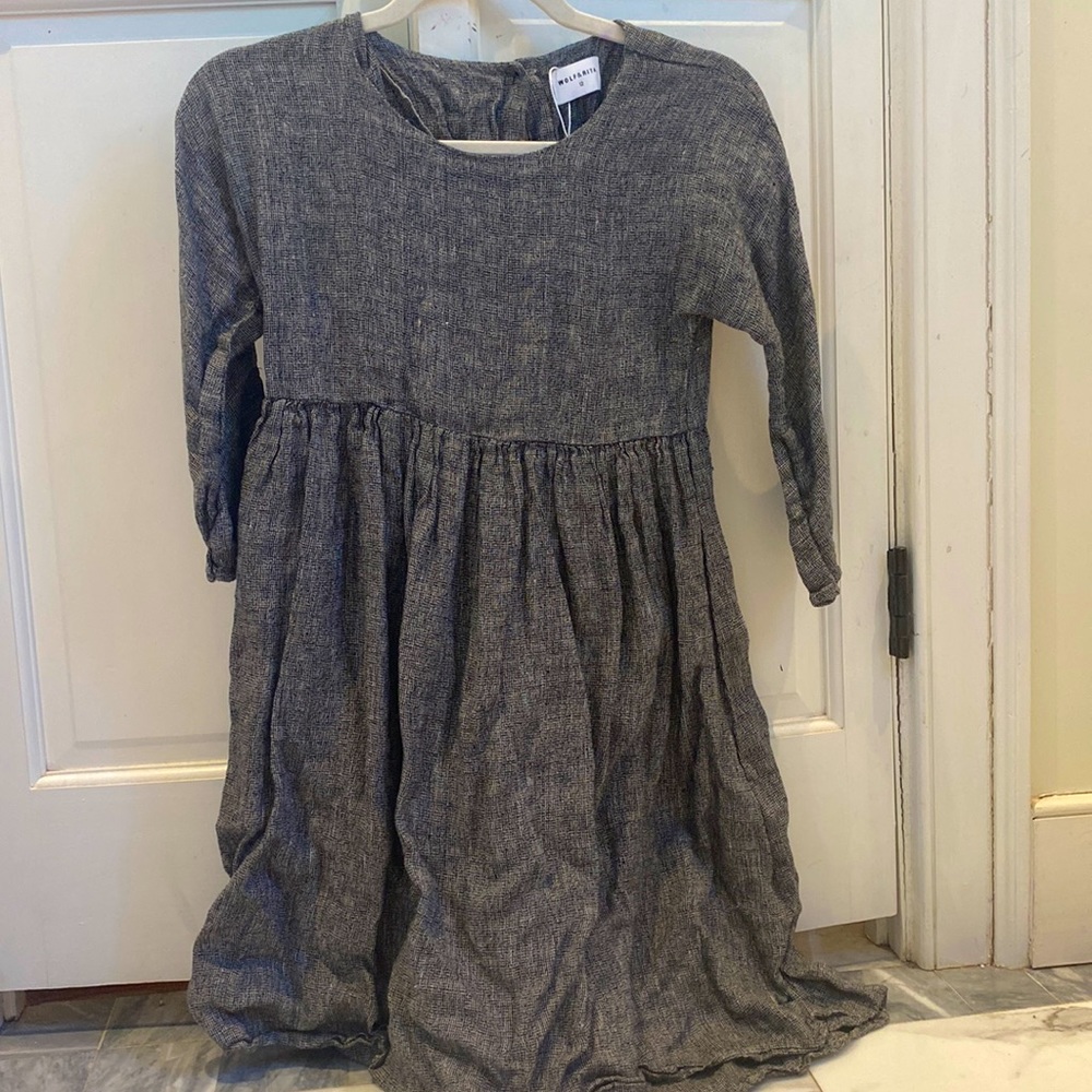 Grey and black wolf and Rita kids dress
